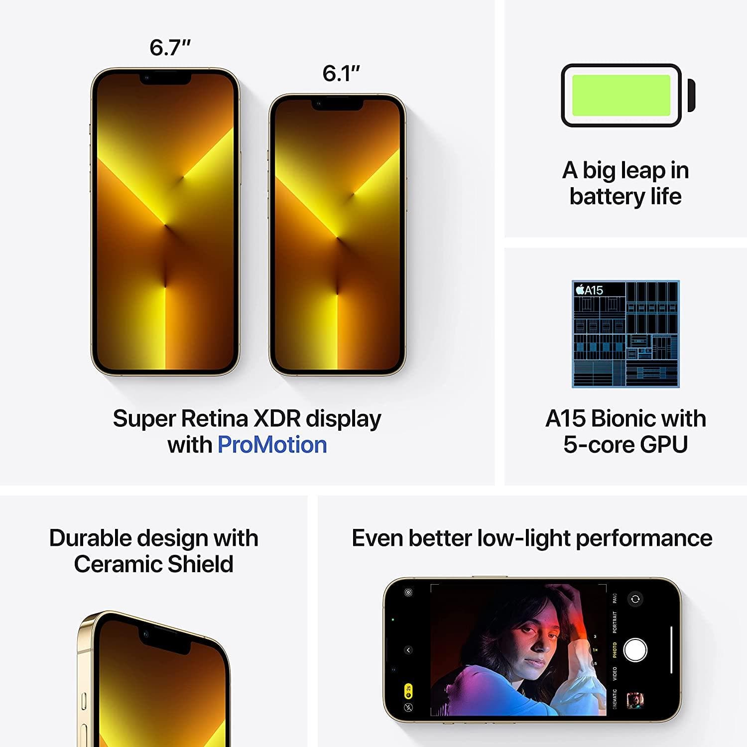 Buy Apple,Apple iPhone 13 Pro 5G 128GB, Gold, Unlocked - Gadcet.com | UK | London | Scotland | Wales| Ireland | Near Me | Cheap | Pay In 3 | Mobile Phones